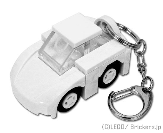 LEGO® パーツ ジョイフルセット／ミニカーキーホルダー(白)【BROS044a】 l-bros044a 