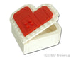 ジョイフルセット／ハート型小物入れ(白x赤)【BROS052a】