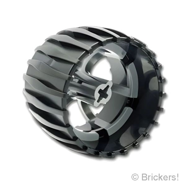 LEGO® パーツ 6414501 ホイール ハード プラスチック 49.5mm x 37.5mm - 6スポーク：[Black / ブラック] 100942pb01-026 