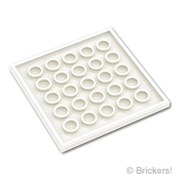 LEGO® パーツ 6307467 タイル 6 x 6 - マット ボトムチューブ：[White / ホワイト] 10202-001 