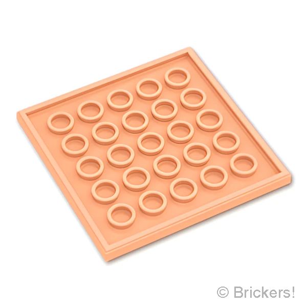 LEGO® パーツ - タイル 6 x 6 - マット ボトムチューブ：[Light Nougat / ライトヌガー] 10202-283 