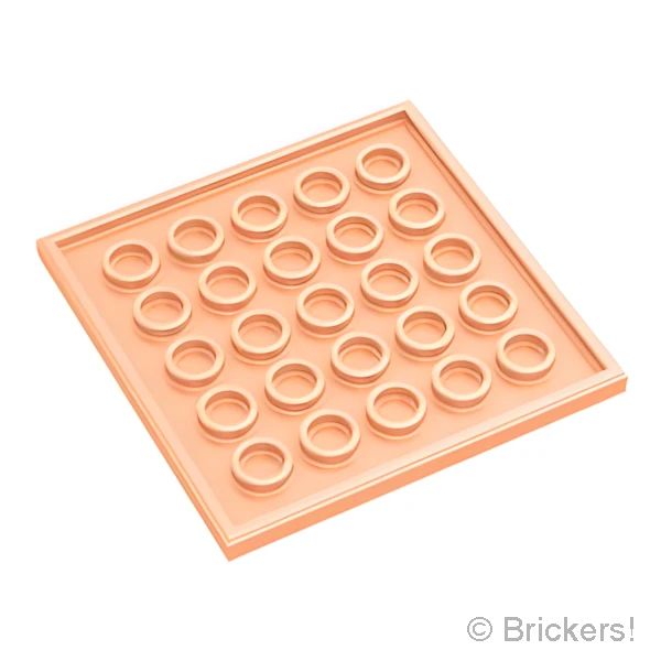 LEGO® パーツ 6510426 タイル 6 x 6 - ゴールドのレターGと花：[Light Nougat / ライトヌガー] 10202pb062-283 