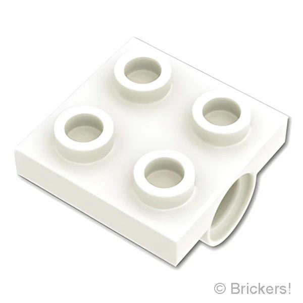 LEGO® パーツ 6061024/6552149 プレート 2 x 2 - ピンホール：[White / ホワイト] 10247-001 