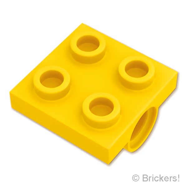 LEGO® パーツ 6061025 プレート 2 x 2 - ピンホール：[Yellow / イエロー] 10247-024 