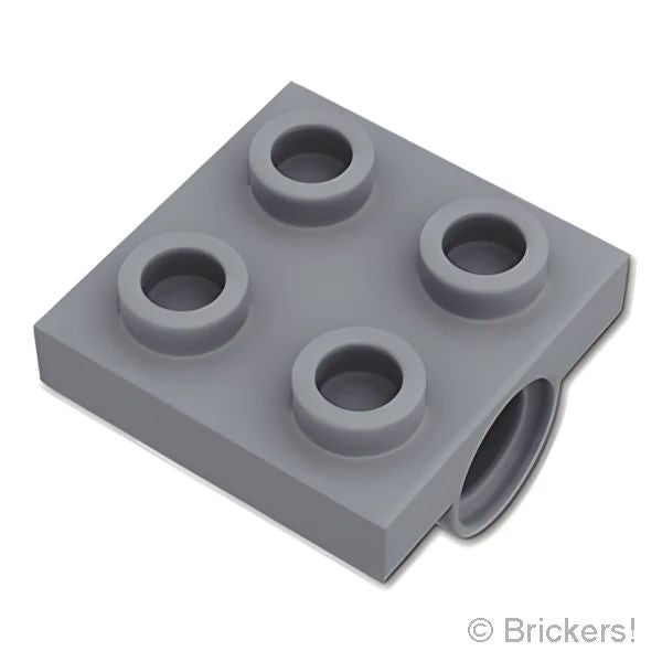LEGO® パーツ 6047417 プレート 2 x 2 - ピンホール：[Dark Bluish Gray / ダークグレー] 10247-199 