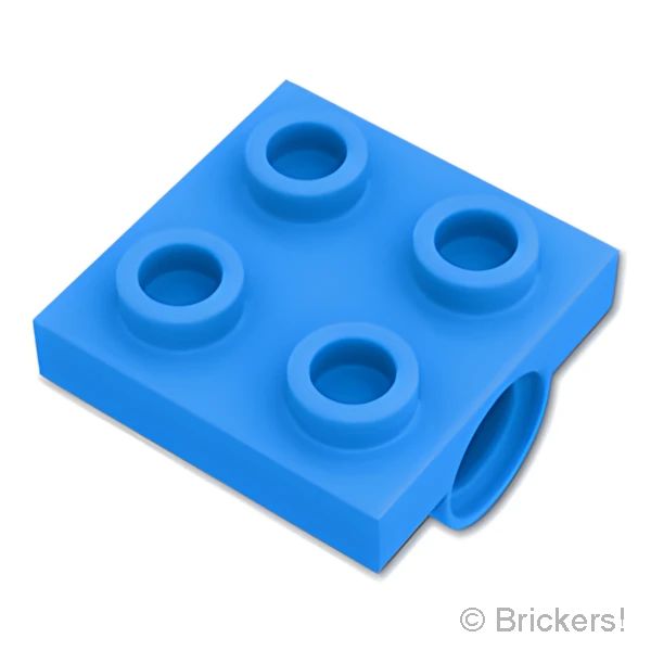 LEGO® パーツ 6444291 プレート 2 x 2 - ピンホール：[Dark Azure / ダークアズール] 10247-321 