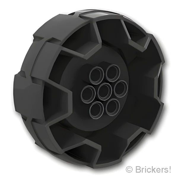 LEGO® パーツ 6019988 ホイール ハード プラスチック 62mm x 29.6mm - ピンホール：[Black / ブラック] 11094-026 