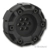 ホイール ハード プラスチック 62mm x 29.6mm - ピンホール：[Black / ブラック]