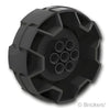 ホイール ハード プラスチック 62mm x 29.6mm - ピンホール：[Black / ブラック]