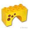 デュプロ ブロック 2 x 4 x 2 アーチ - キリンボディパターン：[Yellow / イエロー]