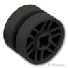 ホイール 14mm x 9.9mm - 6ダブルスポーク / 小軸穴：[Black / ブラック]