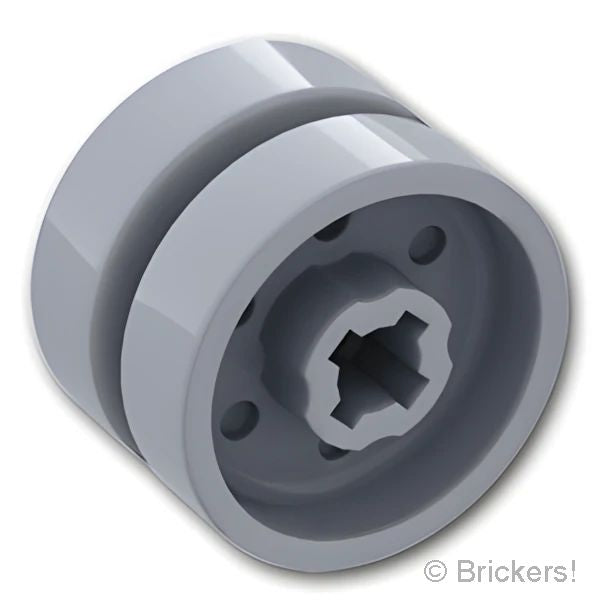 LEGO® パーツ 6218226 ホイール 14mm x 9.9mm - 6ダブルスポーク / 小軸穴：[Flat Silver / フラットシルバー] 11208-179 