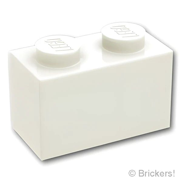 LEGO® パーツ 6058177 ブロック 1 x 2 - 1面スタッド：[White / ホワイト] 11211-001 