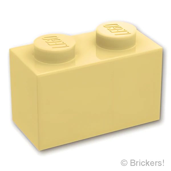 LEGO® パーツ 6024495 ブロック 1 x 2 - 1面スタッド：[Tan / タン] 11211-005 