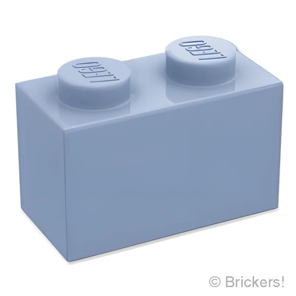 LEGO® パーツ 6405002 ブロック 1 x 2 - 1面スタッド：[Sand Blue / サンドブルー] 11211-135 
