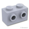 ブロック 1 x 2 - 1面スタッド：[Light Bluish Gray / グレー]