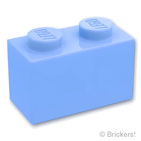 LEGO® パーツ 6361990 ブロック 1 x 2 - 1面スタッド：[Bt,Lt Blue / ブライトライトブルー] 11211-212 