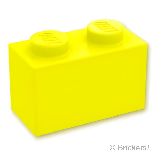 LEGO® パーツ 6380132 ブロック 1 x 2 - 1面スタッド：[Neon Yellow / ネオンイエロー] 11211-236 