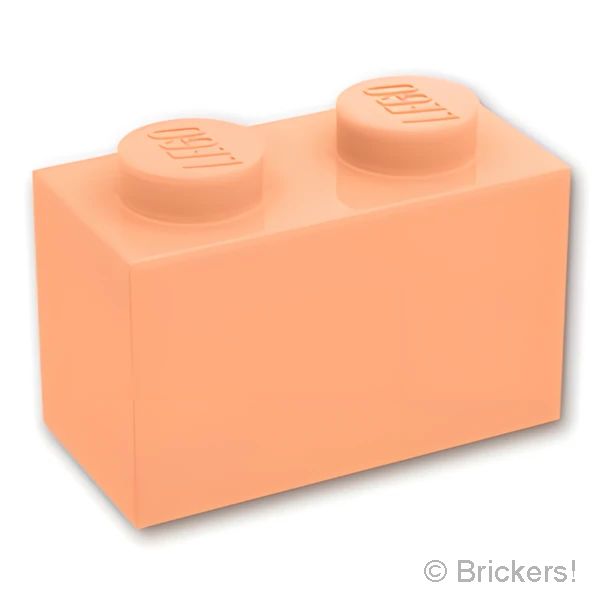 LEGO® パーツ 6325881 ブロック 1 x 2 - 1面スタッド：[Light Nougat / ライトヌガー] 11211-283 