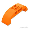 スロープ カーブ ダブル 8 x 2 x 2：[Orange / オレンジ]
