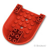 航空機 コクピット部 6 x 8 - ボトム：[Red / レッド]
