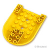 航空機 コクピット部 6 x 8 - ボトム：[Yellow / イエロー]
