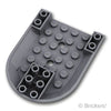 航空機 コクピット部 6 x 8 - ボトム：[Dark Bluish Gray / ダークグレー]