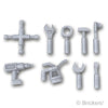 工具 - 9種 マルチパック：[Flat Silver / フラットシルバー]