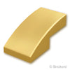 スロープ カーブ 2 x 1：[MetallicGold / メタリックゴールド]