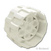 ホイール ハード プラスチック 37mm x 22mm - ピンホール：[White / ホワイト]
