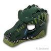 ヘッドギア クロコダイルマスク - ピアス：[Dark Green / ダークグリーン]