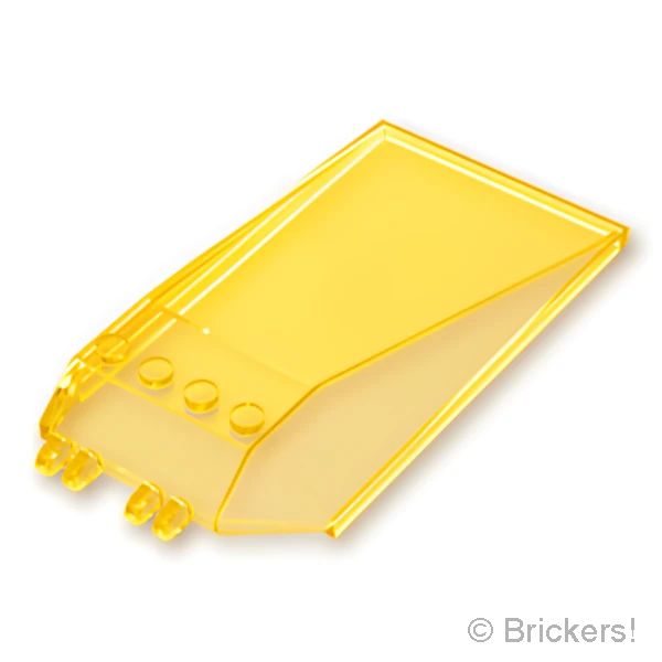 LEGO® パーツ 6065598/6390837/6576509 ウィンドスクリーン 12 x 6 x 2 - ヒンジロック：[Tr,Yellow / トランスイエロー] 13252-044 