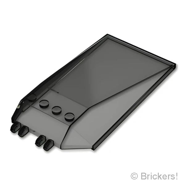 LEGO® パーツ 6473943/6514322 ウィンドスクリーン 12 x 6 x 2 - ヒンジロック：[Tr,Black / トランスブラック] 13252-375 