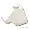 ウェッジ 2 x 2 - スロープ  45° コーナー ：[White / ホワイト]