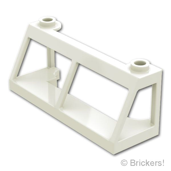 LEGO® パーツ 6057505/6187085/6566726 ウィンドスクリーン トレイン 2 x 6 x 2 (専用ガラス #13756)：[White / ホワイト] 13760-001 