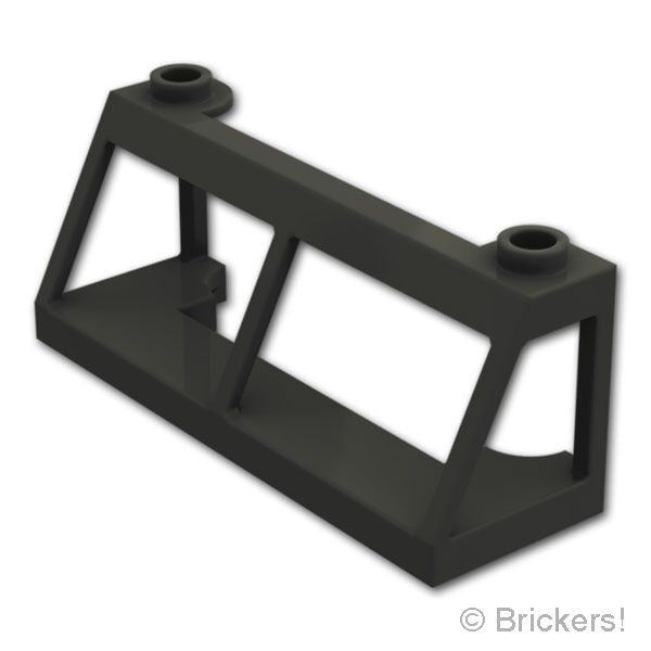 LEGO® パーツ 6564586 ウィンドスクリーン トレイン 2 x 6 x 2 (専用ガラス #13756)：[Black / ブラック] 13760-026 