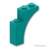 アーチ ハーフ 1 x 3 x 3：[Dark Turquoise / ダークターコイズ]