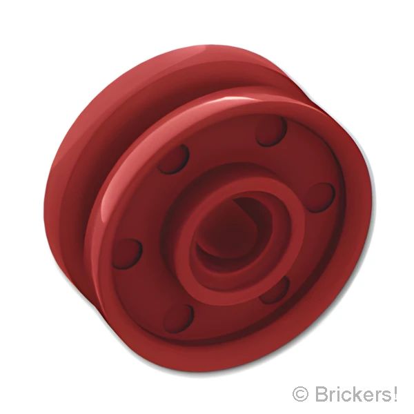 LEGO® パーツ 6501913 ホイール 18mm x 8mm - インナーリング / ピンホール：[Dark Red / ダークレッド] 13971-154 
