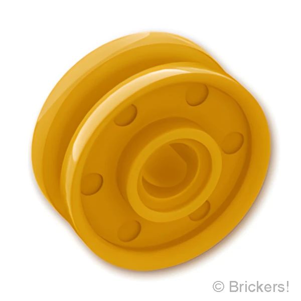 LEGO® パーツ 6435037 ホイール 18mm x 8mm - インナーリング / ピンホール：[Pearl Gold / パールゴールド] 13971-297 