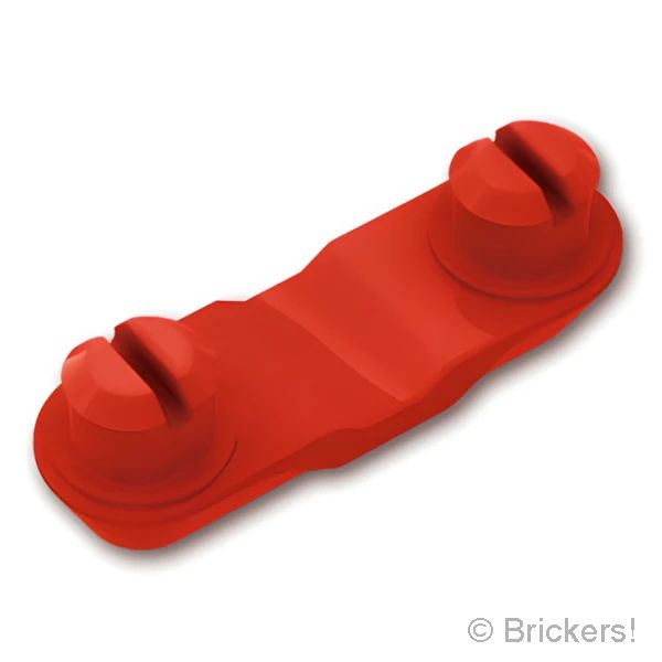 LEGO® パーツ 6036424 テクニック ダブルピンホールキャップ ゴム製(キャタピラ アタッチメント ダブル)：[Red / レッド] 14149-021 