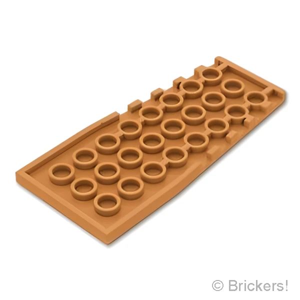 LEGO® パーツ 6480925 ウェッジ プレート 4 x 9 - スタッドノッチ：[Md,Nougat / ミディアムヌガー] 14181-137 