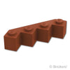 ブロック ファセット 4 x 4：[Reddish Brown / ブラウン]