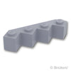 ブロック ファセット 4 x 4：[Light Bluish Gray / グレー]
