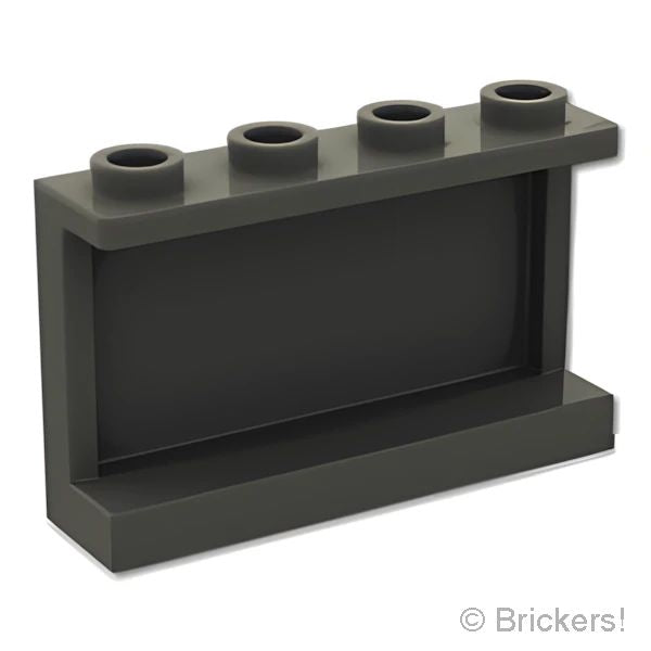 LEGO® パーツ 6362541 パネル 1 x 4 x 2 - H.G.銀の盾の紋章：[Black / ブラック] 14718pb047-026 