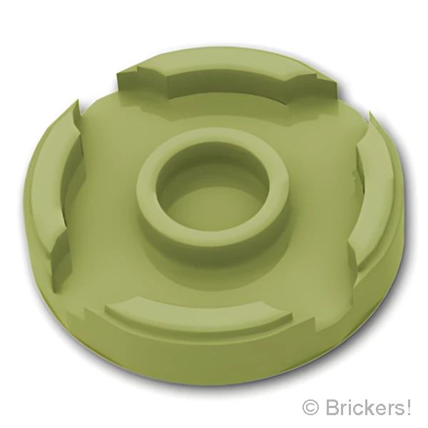 LEGO® パーツ 6092769/6151510 タイル ラウンド 2 x 2 - スタッドホルダー：[Olive Green / オリーブグリーン] 14769-155 