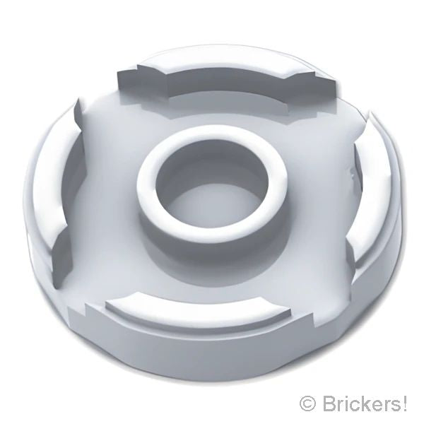 LEGO® パーツ 6371606/6546135 タイル ラウンド 2 x 2 - スタッドホルダー：[MetallicSilver / メタリックシルバー] 14769-MS 