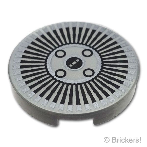 LEGO® パーツ 6585385 タイル ラウンド 2 x 2 - デロリアン ハブキャップ：[Flat Silver / フラットシルバー] 14769pb0835-179 