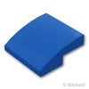 スロープ カーブ 2 x 2 x 2/3：[Blue / ブルー]