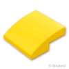 スロープ カーブ 2 x 2 x 2/3：[Yellow / イエロー]