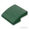 スロープ カーブ 2 x 2 x 2/3：[Dark Green / ダークグリーン]